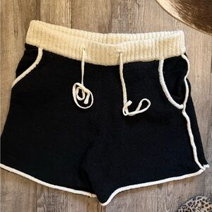 Black and White Women's Shorts